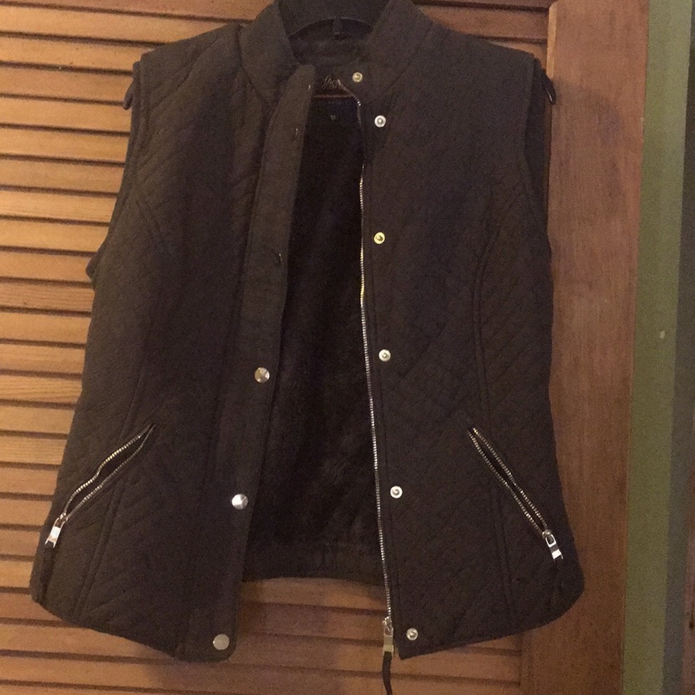 Brown suede vest